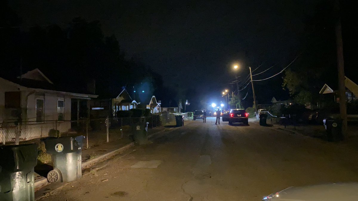 Scene of an early morning shooting on Hawthorne St. one person was taken to the hospital.