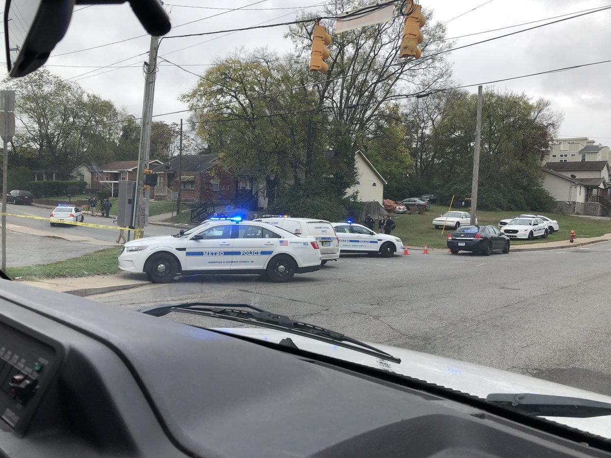 28th Ave N where this shooting occurred. There is still a large police presence.