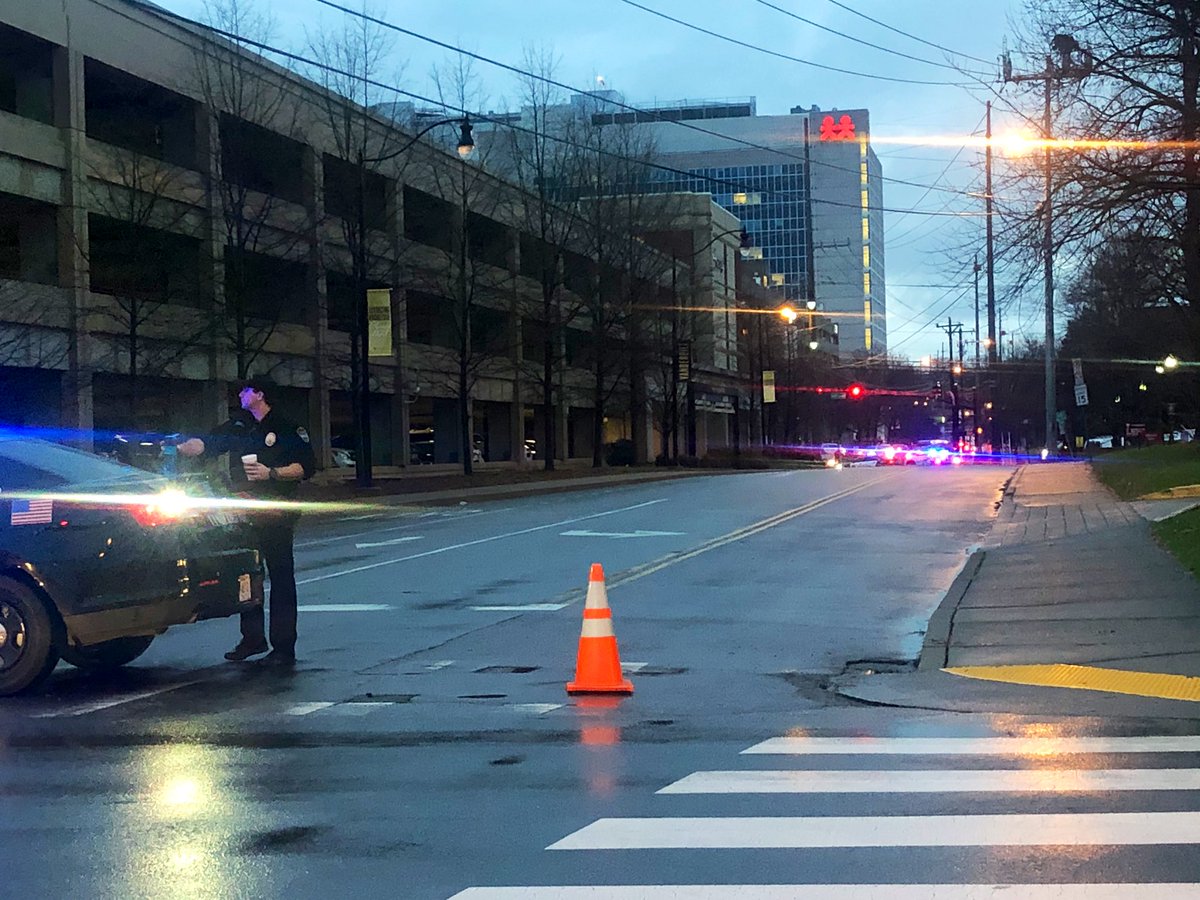 Heavy police presence at Vanderbilt University Medical Center. Their West garage is closed.   Police day there is a suspicious package/vehicle inside.