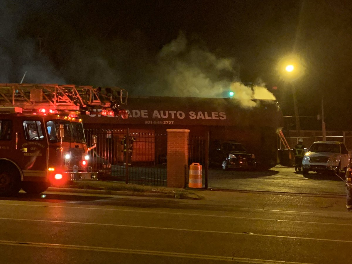 mfd on scene of a business fire upgrade auto sales on crump blvd east of mississippi blvd please give emergency crews right of way memphis tennessee news from tennessee u s in