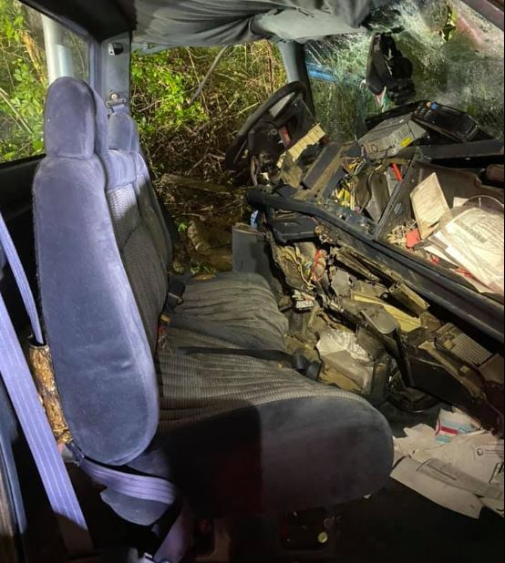 New pictures from the Maury County Fire Dept show the destruction after a horrible crash on Culleoka Hwy. A passerby saw it and helped rescue the person trapped. The driver is seriously injured but will survive. 