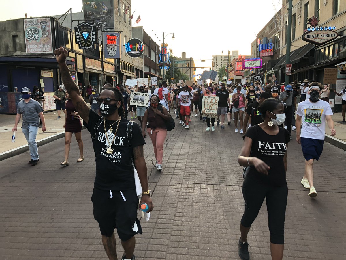 Back down Beale Street #GeorgeFloydProtest