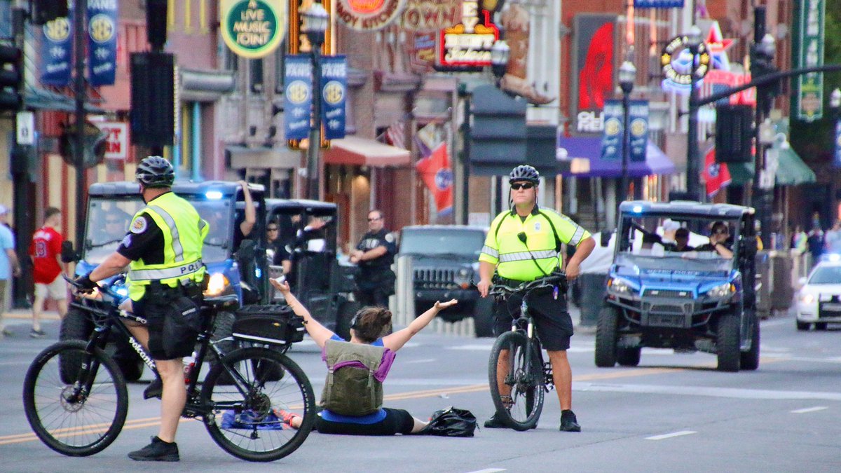 Metro Police report 1 arrest after yesterday's protest in Nashville