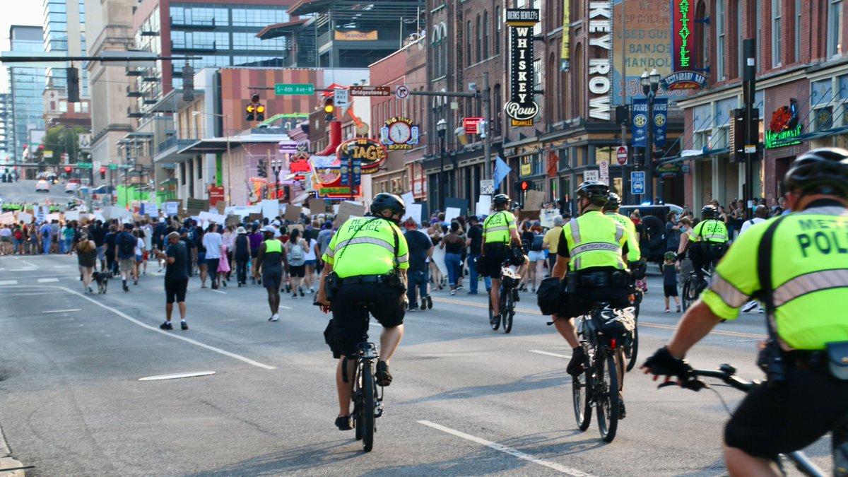 Metro Police report 1 arrest after yesterday's protest in Nashville
