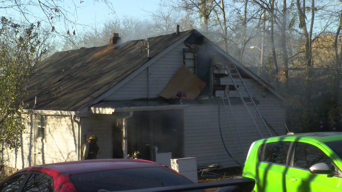 Crews are on the scene of a house fire on Carter Street in East Nashville