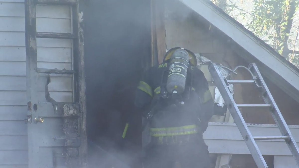 Crews are on the scene of a house fire on Carter Street in East Nashville