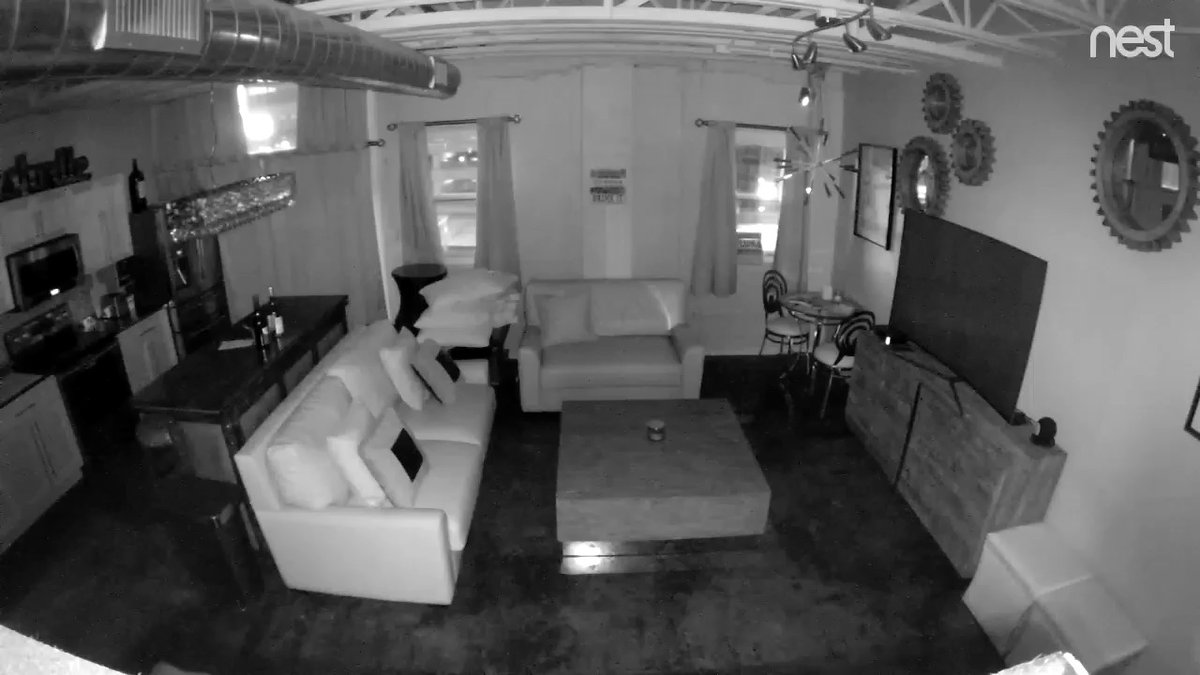 Security camera footage of a condo at the Exchange Lofts on Church Street shows the moment of the explosion in downtown Nashville. Video courtesy of Kirt Webster