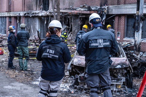 These photos were taken in Nashville at the blast site. FBI and ATF Evidence Response Teams (ERT) continue to process the scene of the Christmas Day explosion in Nashville, TN. The teams are searching for evidence to assist in the ongoing investigation