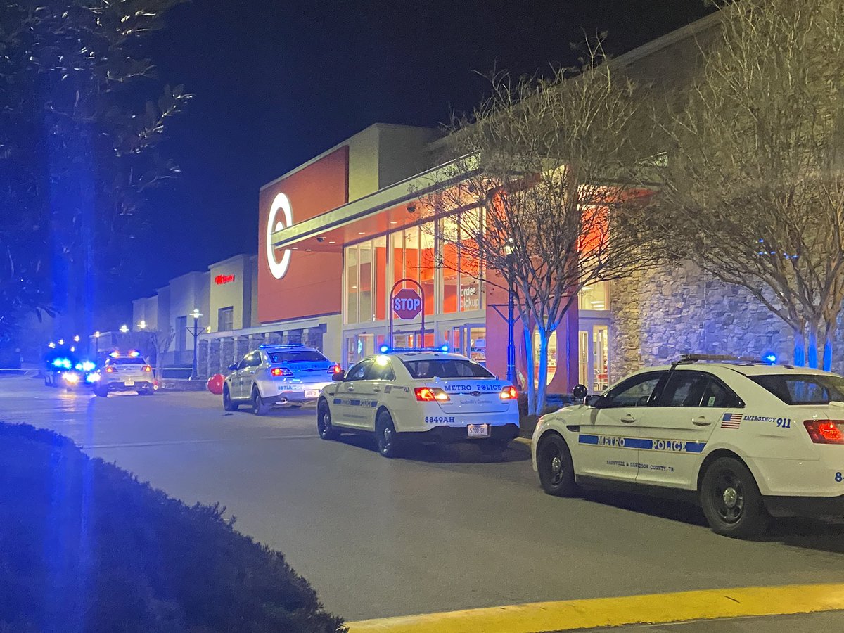 From MNPD: 1 man dead. Called this a targeted shooting. Suspect, 29, appears to have finished shopping, went back to where Victim, 40, and woman were shopping near electronics. Then the shooting happens.  Suspect flees but comes back and surrenders to officers