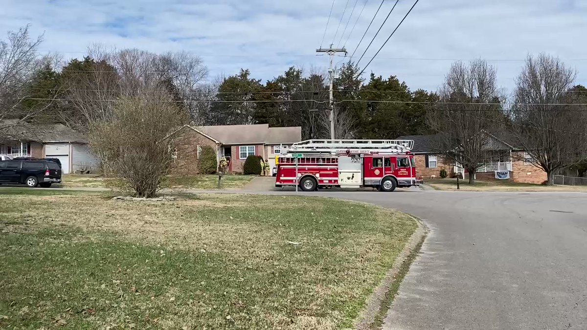 Firefighters going in and out of this home on Odom Ct. in Smyrna