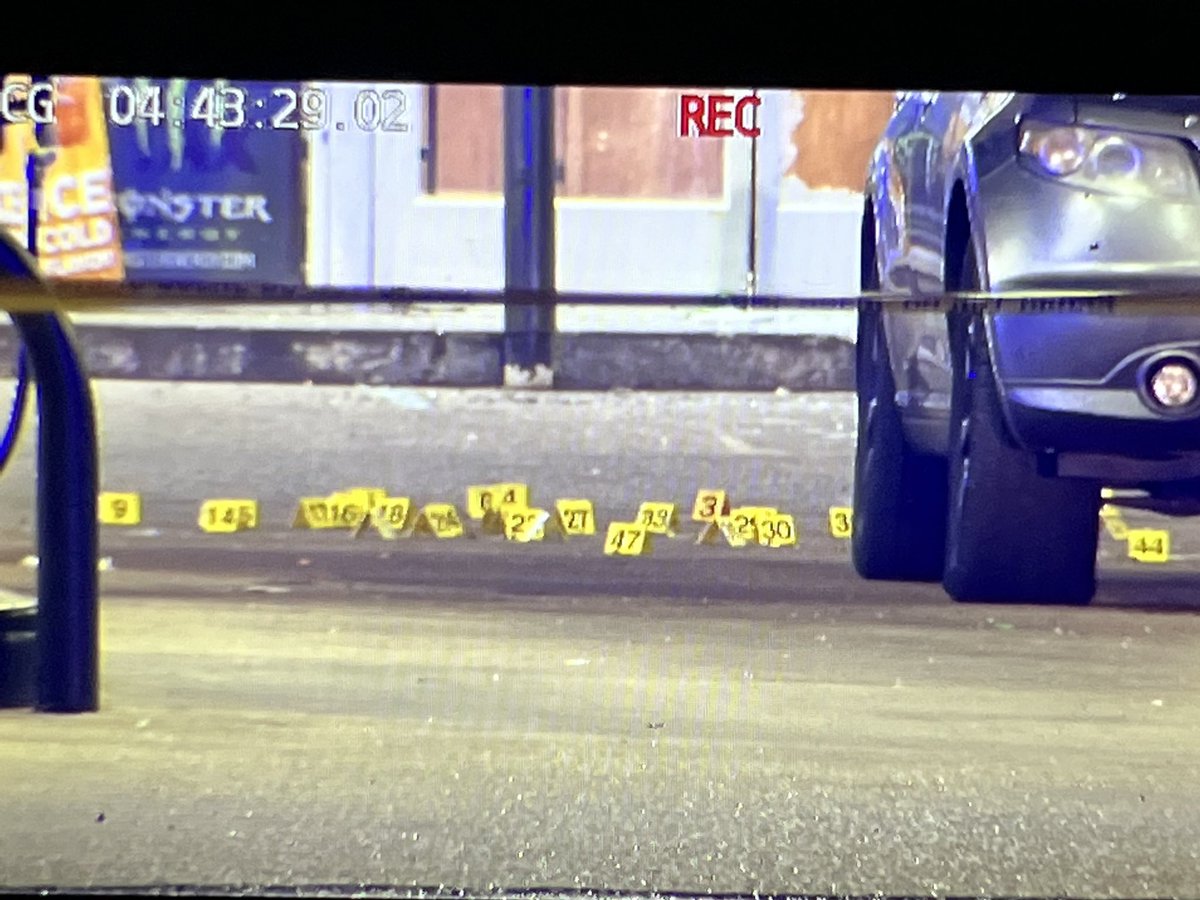 An early morning shooting in southeast Memphis has left a man dead.   Crime scene investigators tagged and recovered nearly 60 bullet casings. 