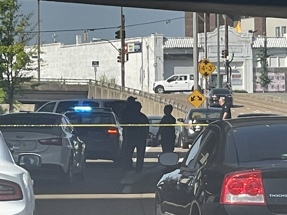 Deadly shooting at Danny Thomas and Madison downtown. South bound lanes of Danny Thomas closed at Madison for investigation. 