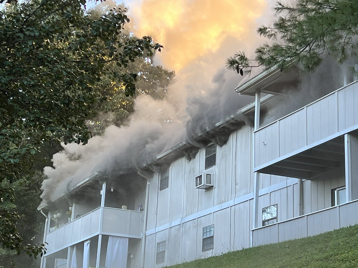 Second alarm apartment fire on Sunflower Lane at Rustic Village North. Multiple Green Shift companies are on the scene. Firefighting operations are underway