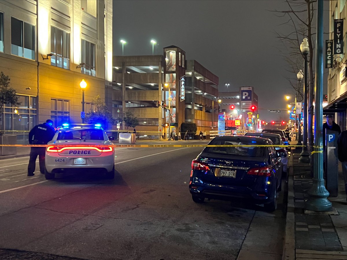 Memphis Police investigated a shooting at Peabody Place and Second Street in downtown Memphis Saturday night. MPD says one person was shot, they should be OK. No suspect info