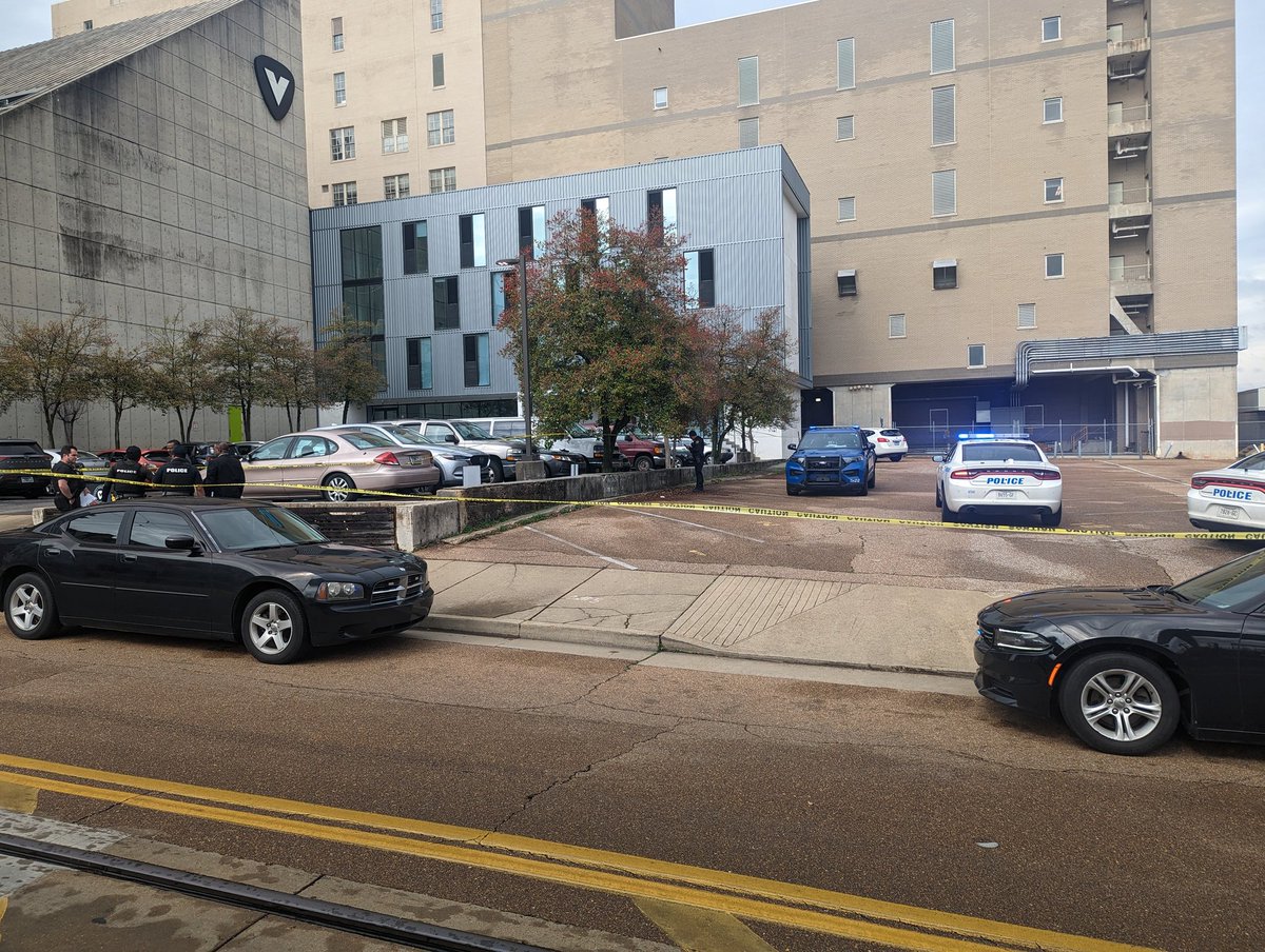 Shooting in Downtown Memphis. 1 adult transported to hospital in critical condition. 2 individuals detained.