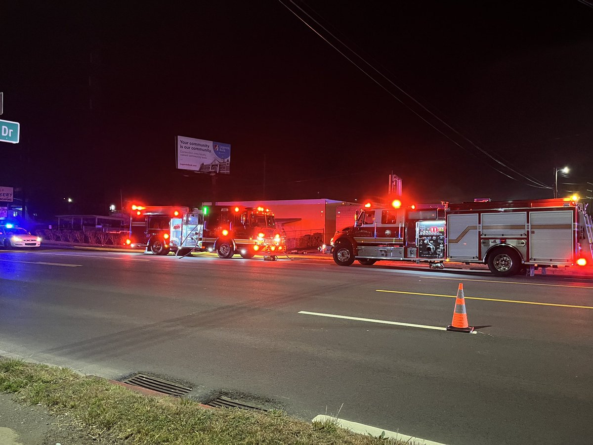 Clarksville Fire Department has a portion of College Street shut down this morning as they put out a fire. It appears multiple businesses may be involved