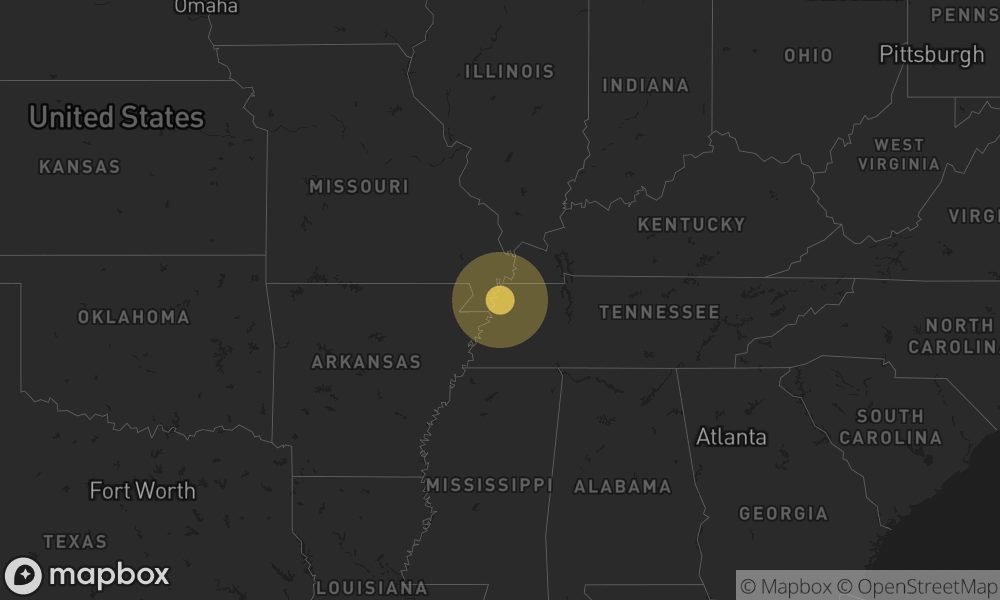 A 3.8 magnitude earthquake occured at 6 km S of Ridgely, Tennessee.