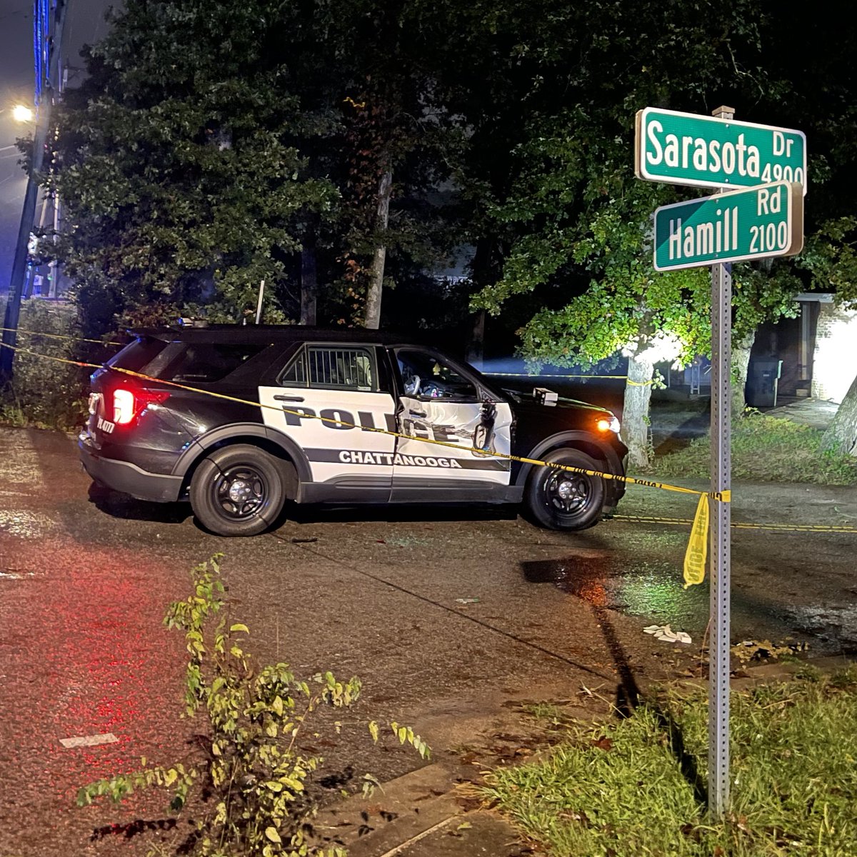 2100 Hamill Rd CPD officers responded to Burglary in Progress call. Suspect tried to flee in a truck, striking a police car & nearly hitting an officer. An officer fired, striking suspect, suspect died. TBI investigating