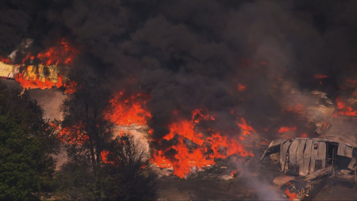 Scene of Sigma Renew 360, a plastic recycling company in Henry County that is on fire. Smoke can be seen for miles. A shelter in place order is in place nearby, especially for those with respiratory issues. No word on injuries