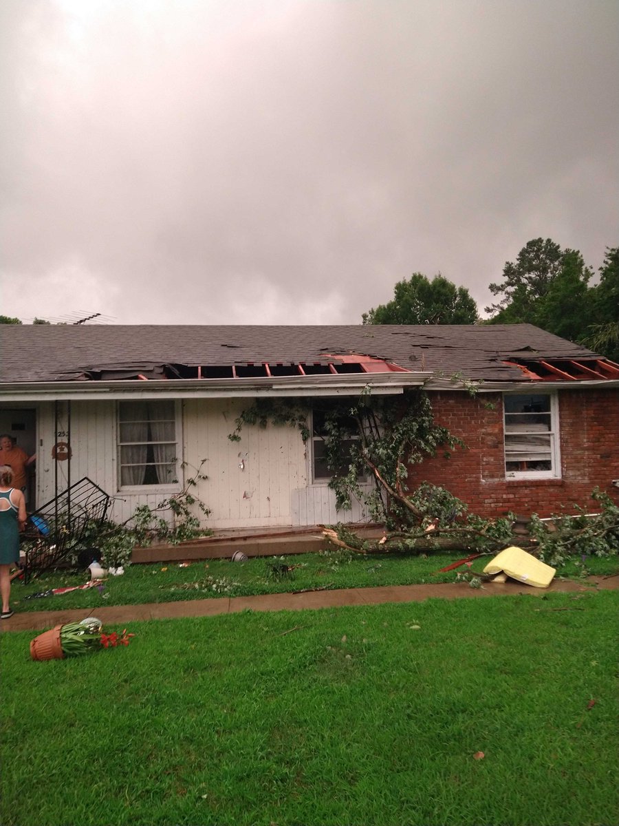 A Clarksville family has been displaced after severe storms hit their home on Tuesday evening. A member of the Montgomery County Amateur Radio Emergency Service reported the damage, checked on the family, and contacted emergency responders. 