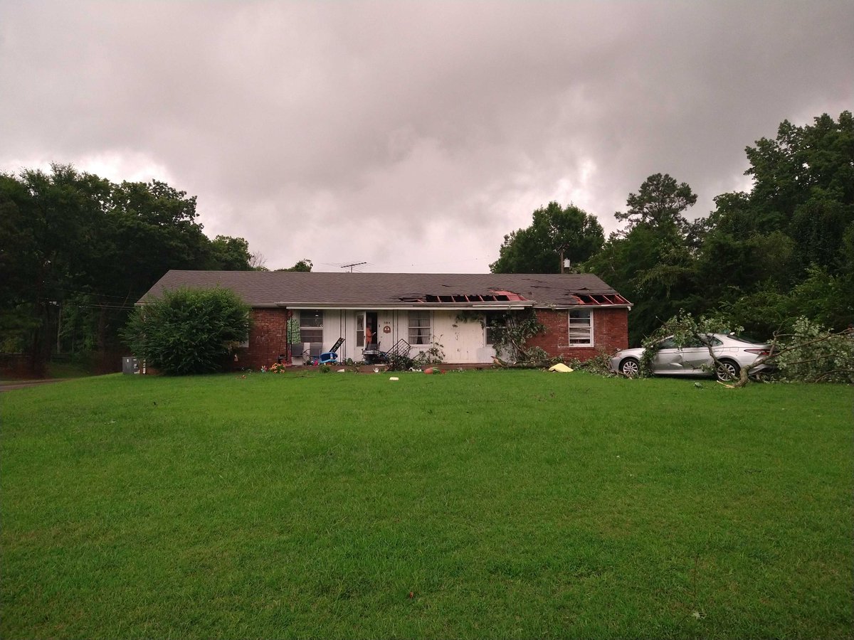 A Clarksville family has been displaced after severe storms hit their home on Tuesday evening. A member of the Montgomery County Amateur Radio Emergency Service reported the damage, checked on the family, and contacted emergency responders. 